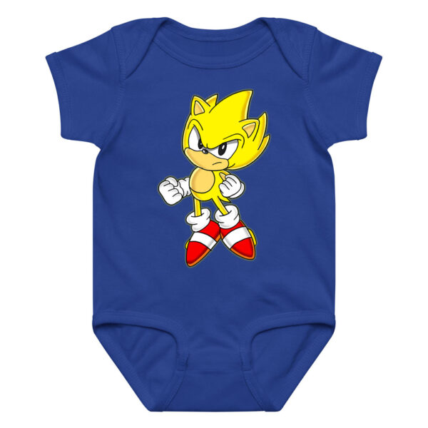Yellow Sonic Long Sleeve Bodysuit Baby Short Sleeve