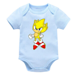 Yellow Sonic Long Sleeve Bodysuit Baby Short Sleeve