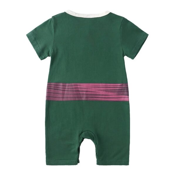 Zoro Cosplay Outfit Baby Bodysuit Newborn Short Sleeve