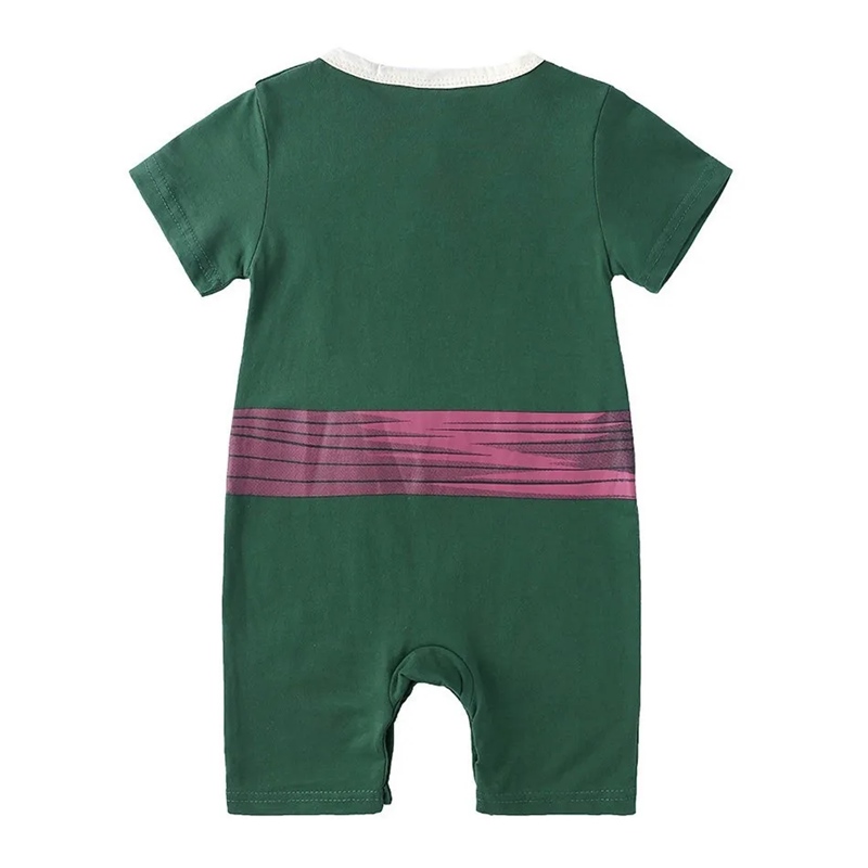 Zoro Cosplay Outfit Baby Bodysuit Newborn Short Sleeve 6 Zoro Cosplay Outfit Baby Bodysuit Newborn Short Sleeve