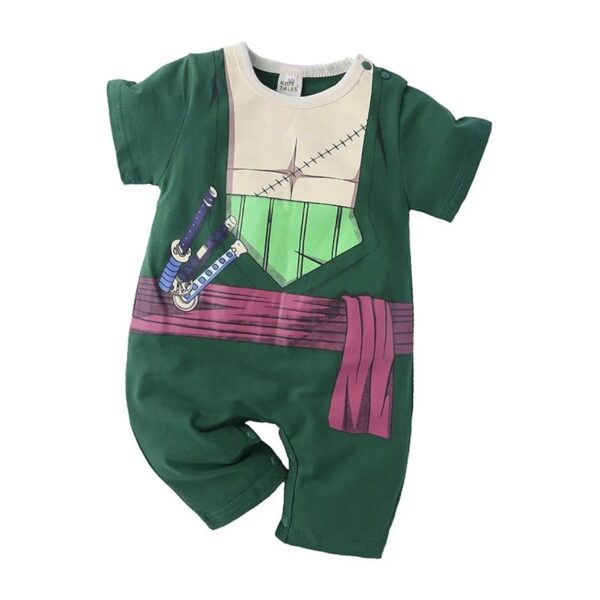 Zoro Cosplay Outfit Baby Bodysuit Newborn Short Sleeve