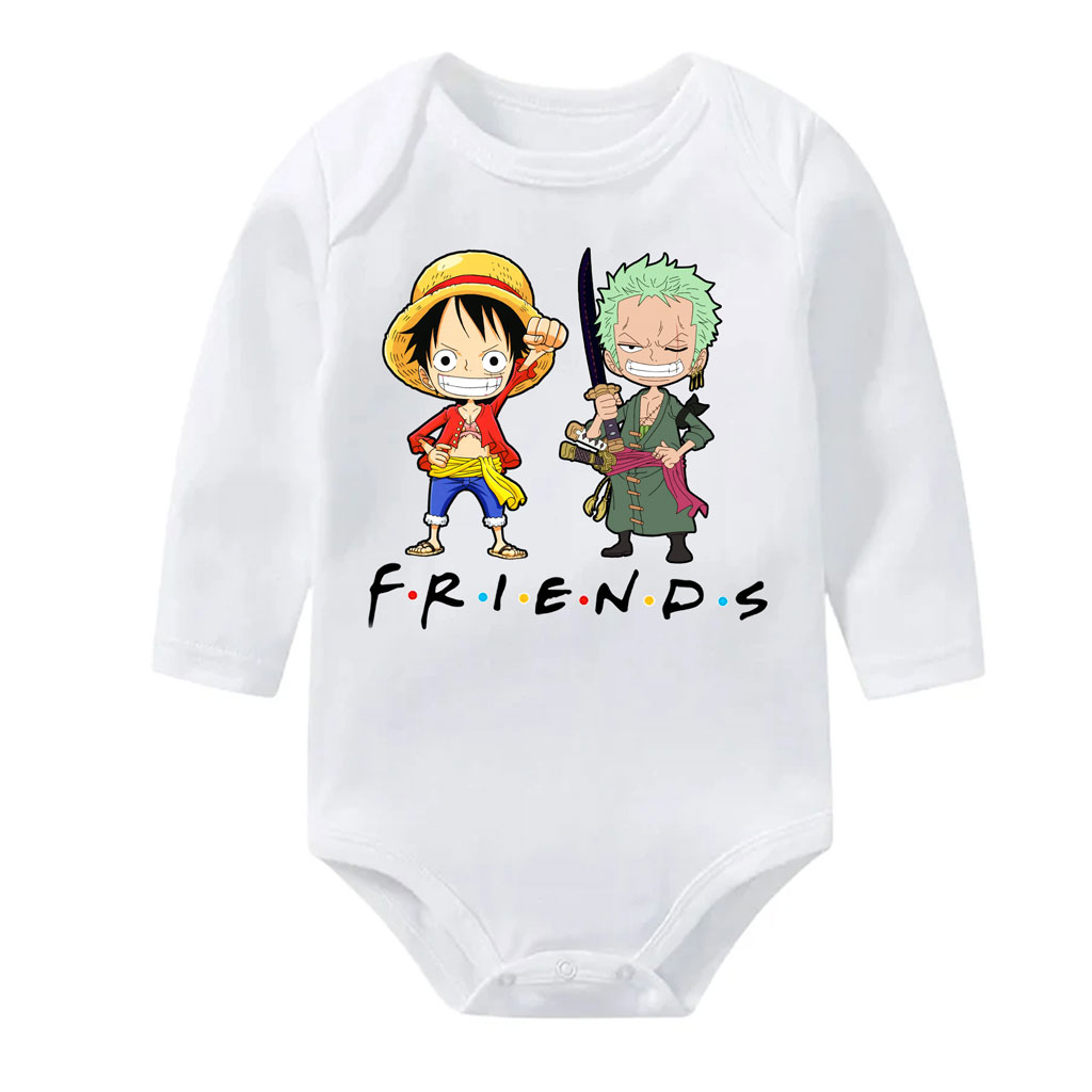 Zoro and Luffy Best Friends Baby Onesies Girl Boy 10 Zoro and Luffy Best Friends Baby Onesies Girl Boy