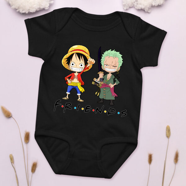 Zoro and Luffy Best Friends Baby Onesies Girl Boy