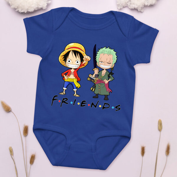 Zoro and Luffy Best Friends Baby Onesies Girl Boy