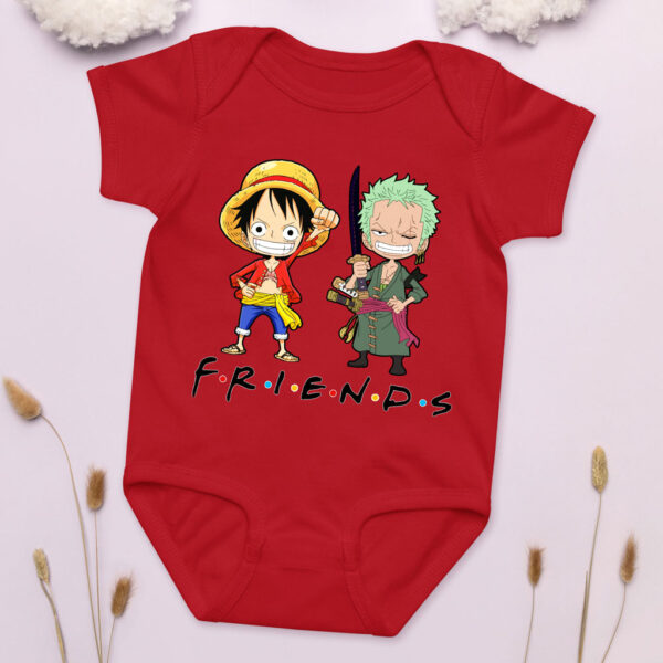 Zoro and Luffy Best Friends Baby Onesies Girl Boy