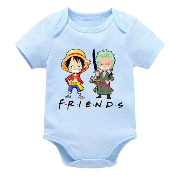 Zoro and Luffy Best Friends Baby Onesies Girl Boy
