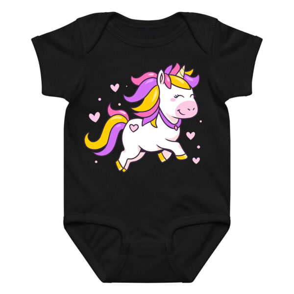 Adorable Pink & Yellow Mane Unicorn Onesie Newborn