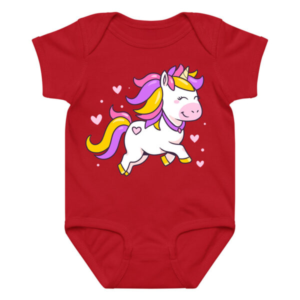 Adorable Pink & Yellow Mane Unicorn Onesie Newborn