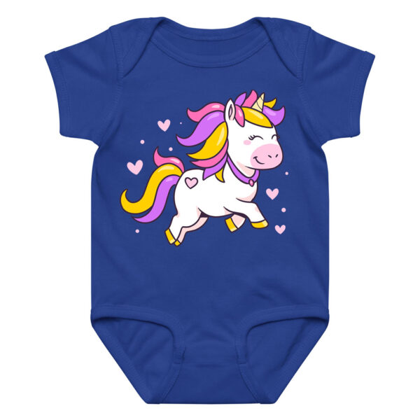 Adorable Pink & Yellow Mane Unicorn Onesie Newborn