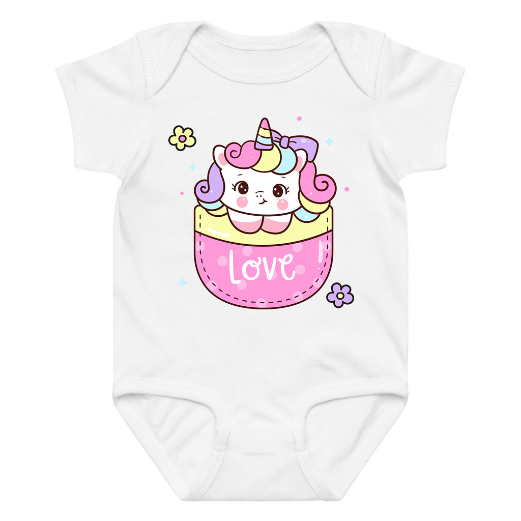Cute Love Pocket Babyunicorn Infant Bodysuits 0-24M 10 Cute Love Babyunicorn Infant Bodysuits 0-24M