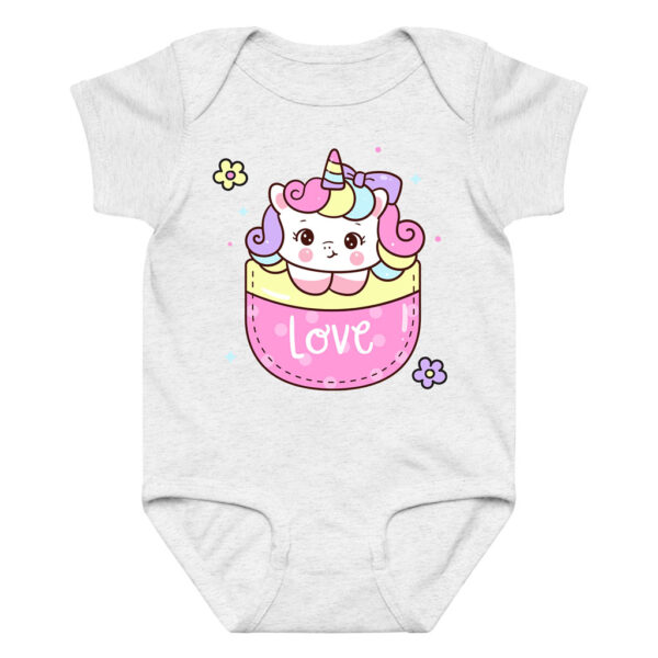 Cute Love Babyunicorn Infant Bodysuits 0-24M