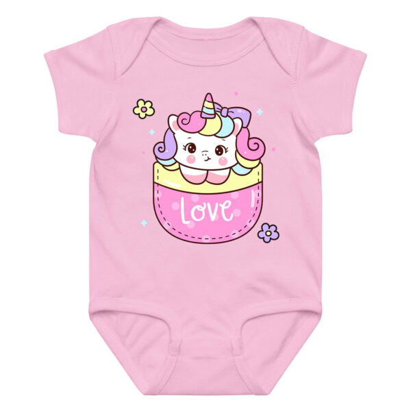 Cute Love Babyunicorn Infant Bodysuits 0-24M