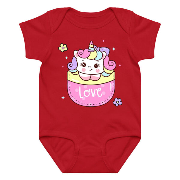 Cute Love Babyunicorn Infant Bodysuits 0-24M