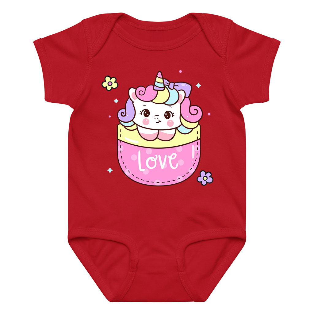 Cute Love Pocket Babyunicorn Infant Bodysuits 0-24M 11 Cute Love Babyunicorn Infant Bodysuits 0-24M