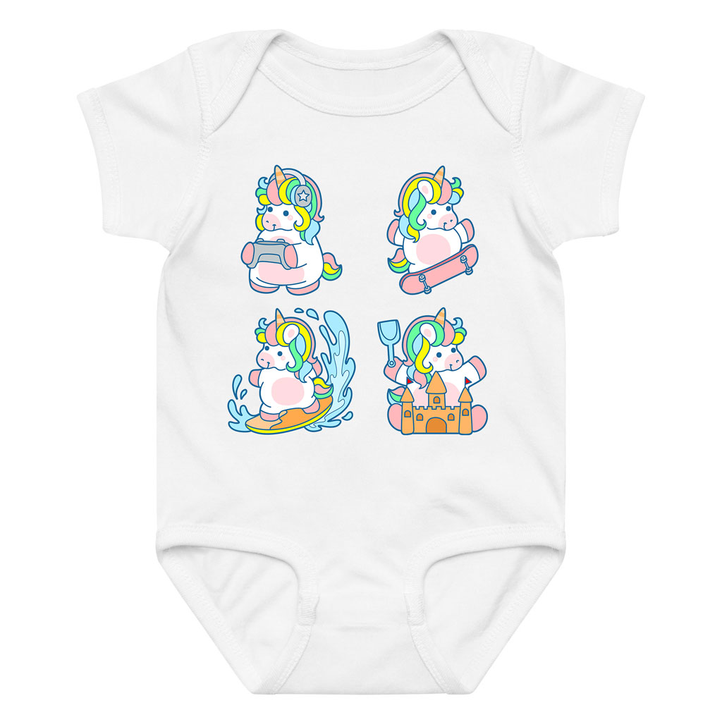 Cute Multiactivity Cartoon Infant Unicorn Onesie 0-24M 10 Cute Multiactivity Cartoon Infant Unicorn Onesie