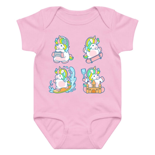 Cute Multiactivity Cartoon Infant Unicorn Onesie