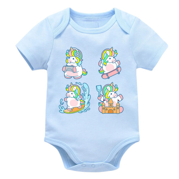 Cute Multiactivity Cartoon Infant Unicorn Onesie