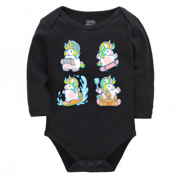 Cute Multiactivity Cartoon Infant Unicorn Onesie