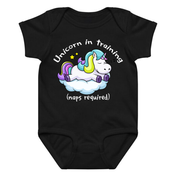 Funny “Unicorn in Training” Bodysuit Baby Onesie