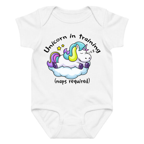 Funny “Unicorn in Training” Bodysuit Baby Onesie