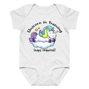 Funny “Unicorn in Training” Bodysuit Baby Onesie