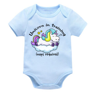 Funny “Unicorn in Training” Bodysuit Baby Onesie