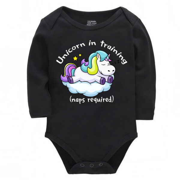 Funny “Unicorn in Training” Bodysuit Baby Onesie