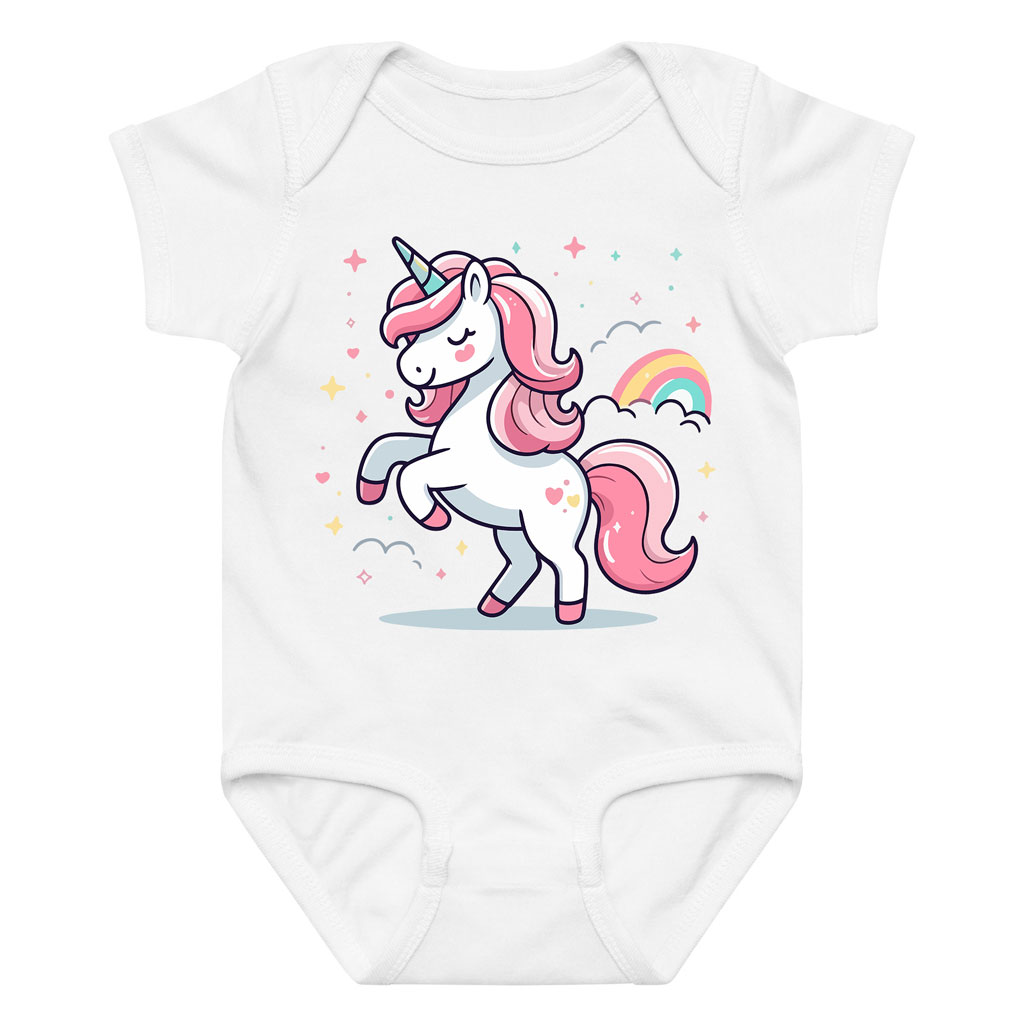 Rainbow & Stars Bodysuit Infant Unicorn Onesie 10 Rainbow & Stars Bodysuit Infant Unicorn Onesie