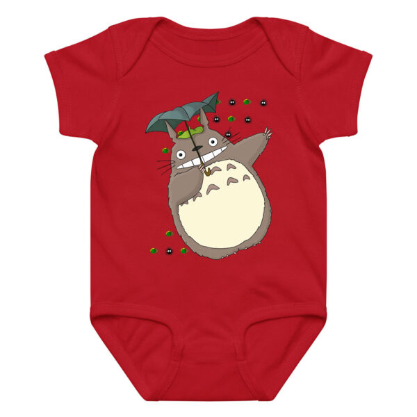 Susuwatari and Totoro with Umbrella Baby Clothes Onesie