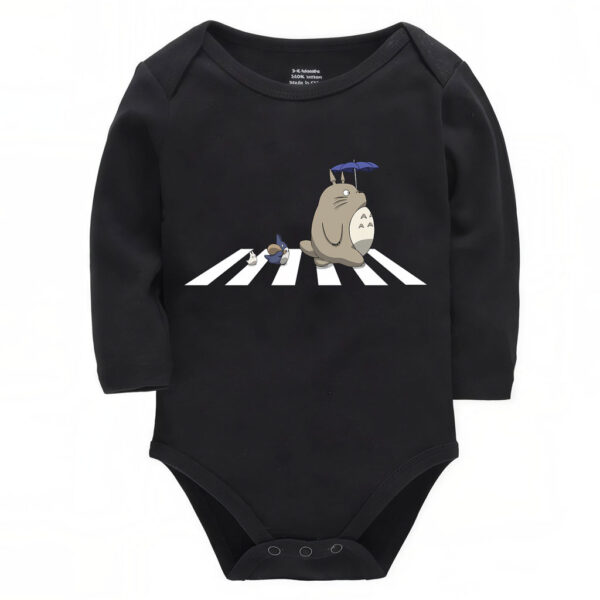 Totoro Family Crossing Newborn Clothes Onesie Long, Short Sleeves