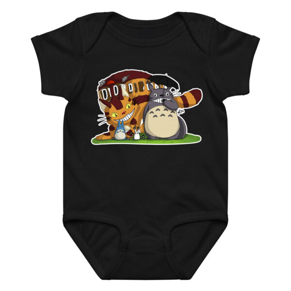 Totoro and Catbus Baby Onesie Cute Ghibli Design