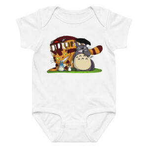 Totoro and Catbus Baby Onesie Cute Ghibli Design