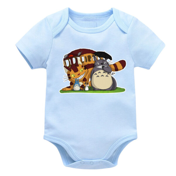 Totoro and Catbus Baby Onesie Cute Ghibli Design