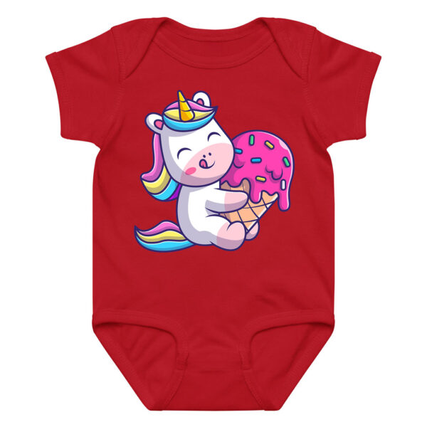 Unicorn Cute Ice Cream Lover Babies Unicorn Onesie LongShort Sleeve